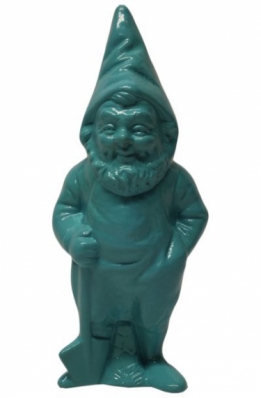 Hippe tuinkabouter licht blauw