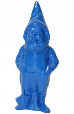 Hippe blauwe tuinkabouter