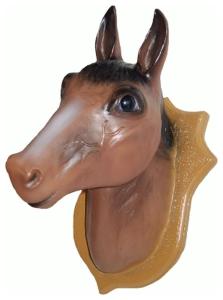 Paardenhoofd op schild