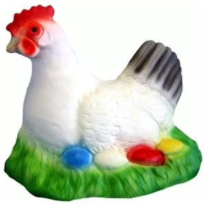 Hen op nest met eieren