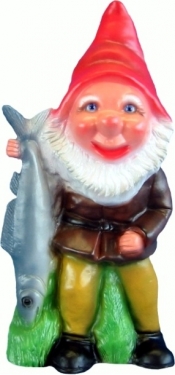 Tuinkabouter met vis