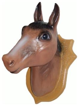 Paardenhoofd op schild