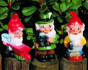 Set van 3 tuinkabouters