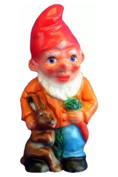 Tuinkabouter met haas